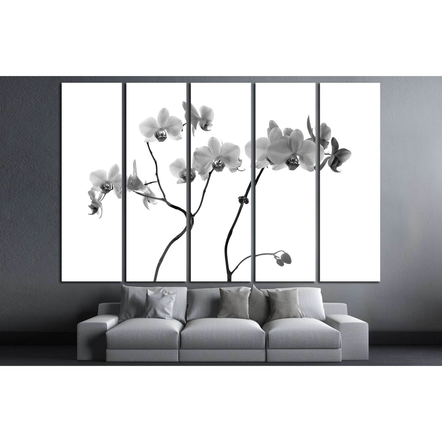 Orchid flowers close on gray background №3267 Ready to Hang Canvas PrintCanvas art arrives ready to hang, with hanging accessories included and no additional framing required. Every canvas print is hand-crafted, made on-demand at our workshop and expertly