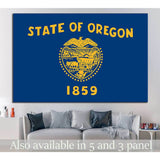 Oregon State Flag №683 Ready to Hang Canvas Print