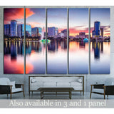 Orlando, Florida, USA skyline at Eola Lake №1696 Ready to Hang Canvas Print