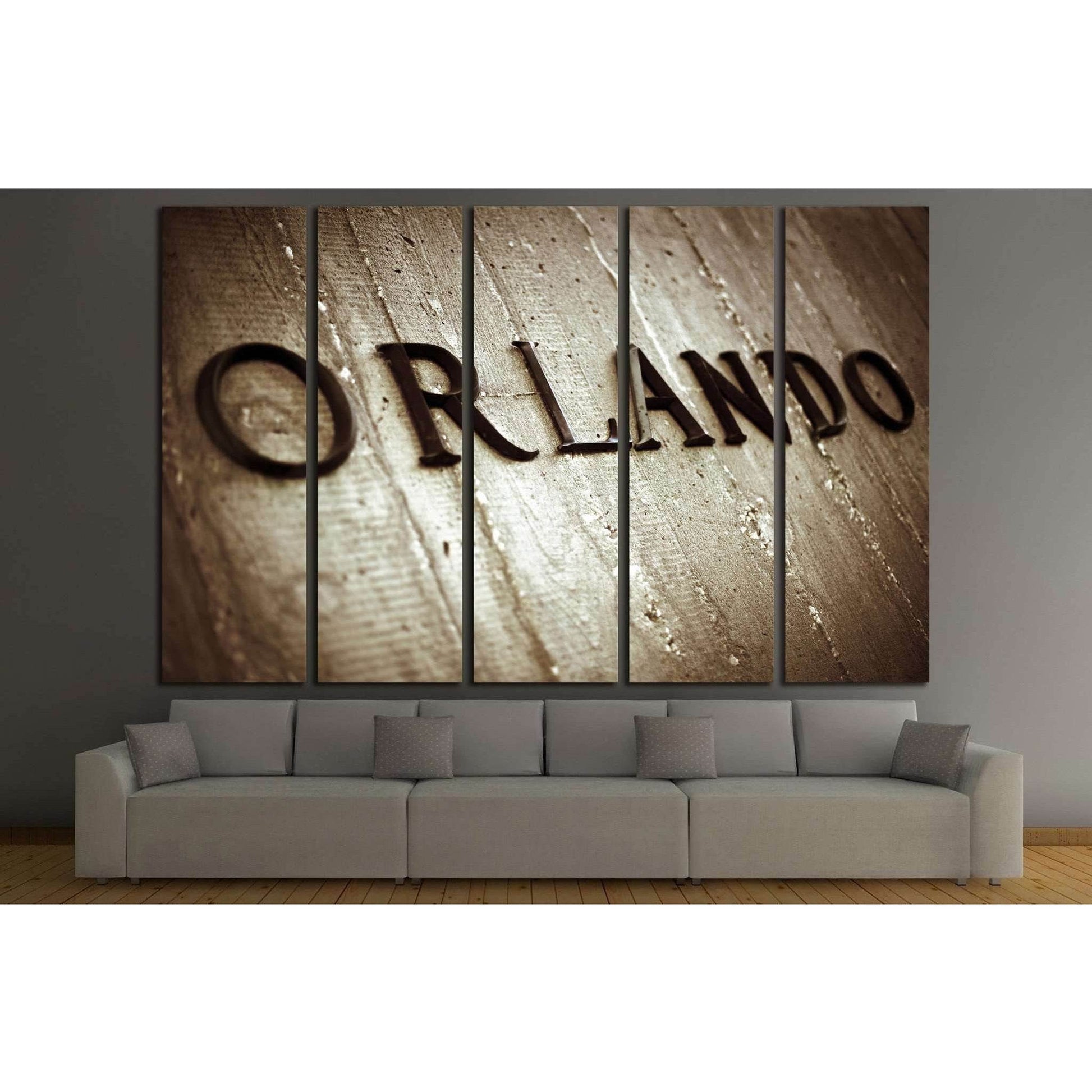 Orlando Sign №1951 Ready to Hang Canvas Print - Zellart Canvas Prints ALL_Products, s-1951