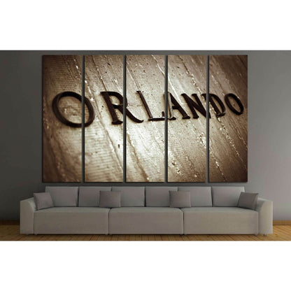 Orlando Sign №1951 Ready to Hang Canvas Print - Zellart Canvas Prints ALL_Products, s-1951