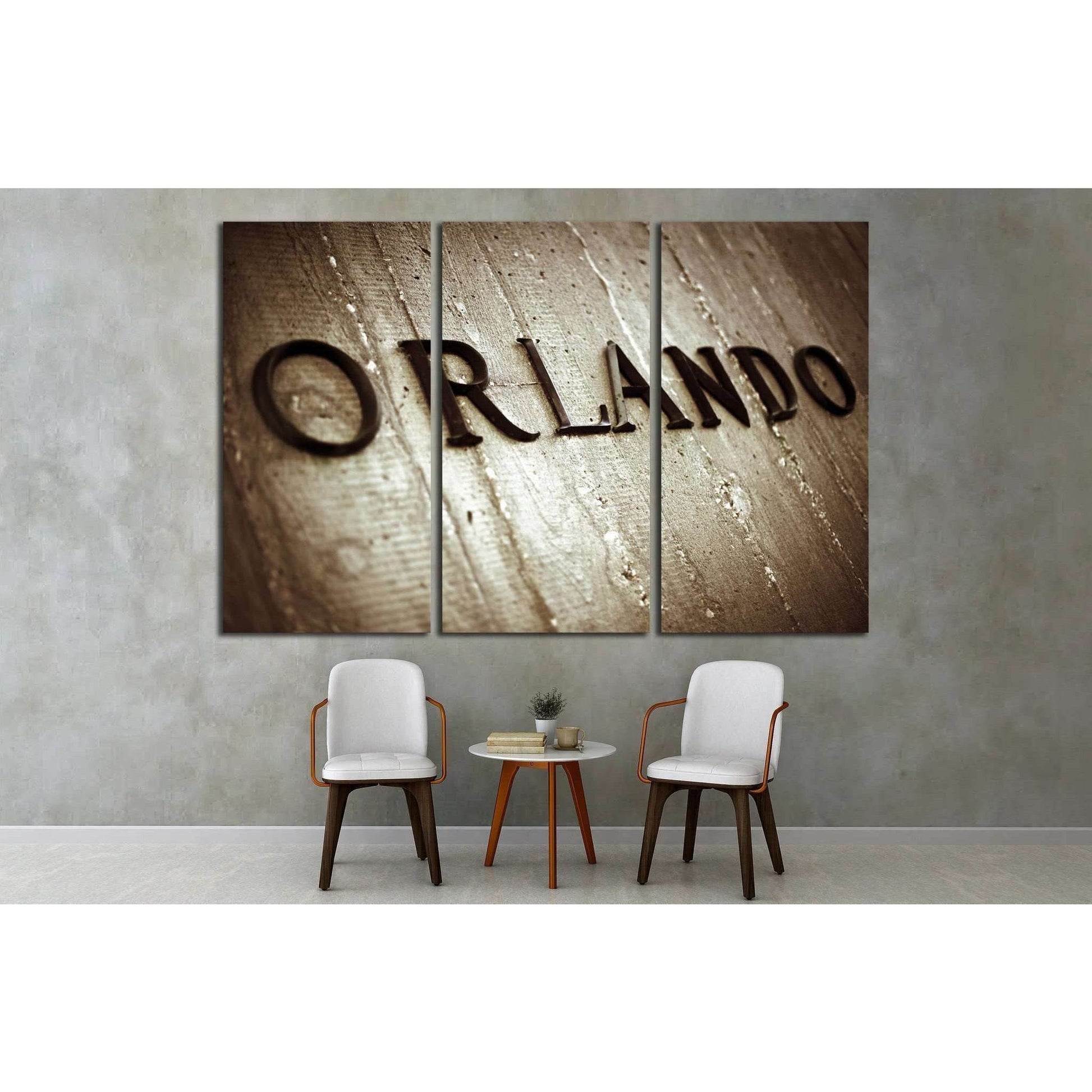 Orlando Sign №1951 Ready to Hang Canvas Print - Zellart Canvas Prints ALL_Products, s-1951