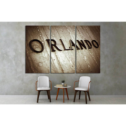 Orlando Sign №1951 Ready to Hang Canvas Print - Zellart Canvas Prints ALL_Products, s-1951