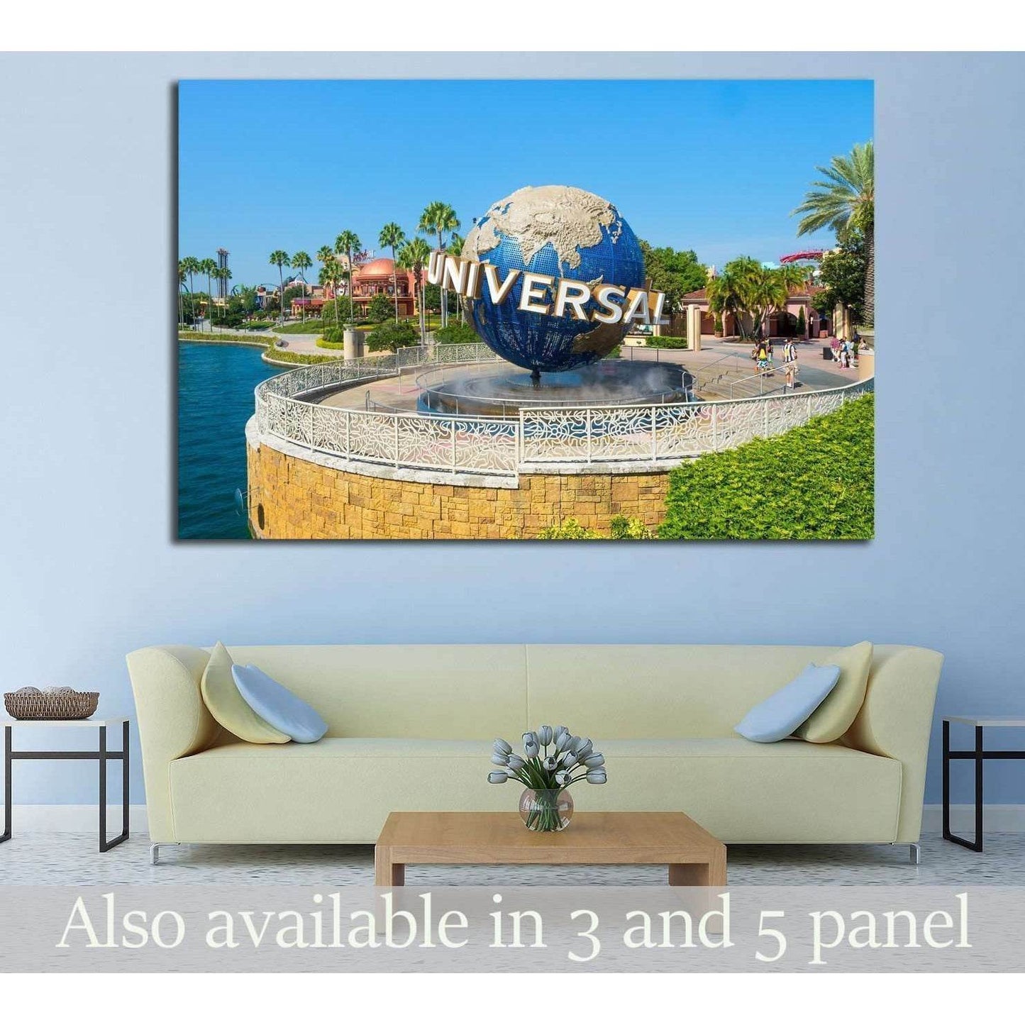 ORLANDO,USA, Universal Globe at Universal Studios Florida theme park №1942 Ready to Hang Canvas PrintCanvas art arrives ready to hang, with hanging accessories included and no additional framing required. Every canvas print is hand-crafted, made on-demand