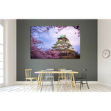 Osaka Castle Sakura №1796 Ready to Hang Canvas Print