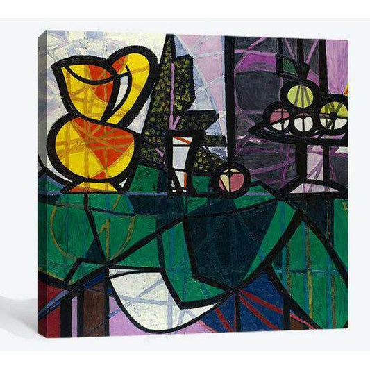 Pablo Picasso, Boccale e fruiteria - Ready to Hang Canvas Print - Zellart Canvas Prints 000Negative, 6150, ALL_Products