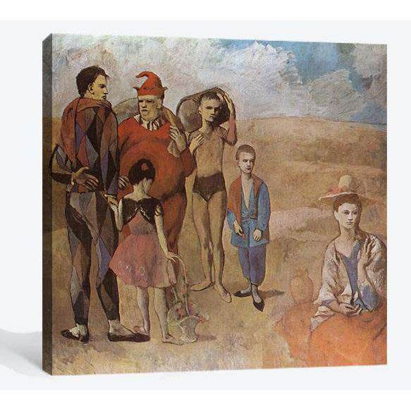 Pablo Picasso, Family of saltimbanques - Canvas print - Zellart Canvas Prints 000Negative, 6155, ALL_Products