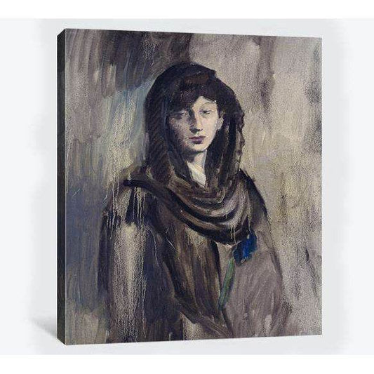Pablo Picasso, Fernande con una mantiglia nera - Ready to Hang Canvas Print - Zellart Canvas Prints 000Negative, 6156, ALL_Products