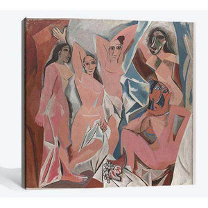 Pablo Picasso, Les Demoiselles d'Avignon - Ready to Hang Canvas Print - Zellart Canvas Prints 000Negative, 6006, ALL_Products