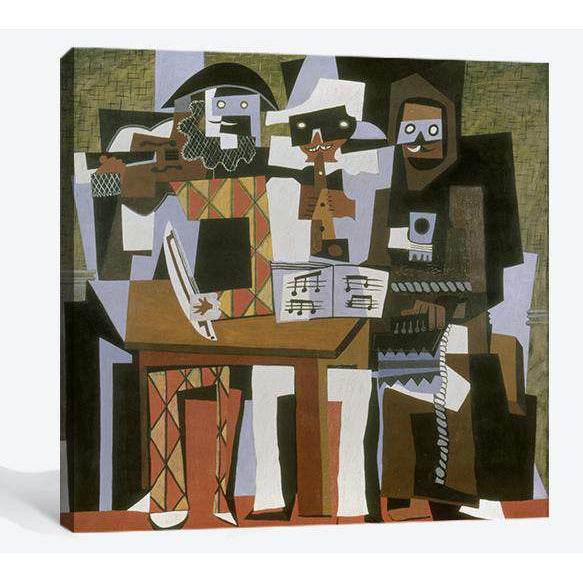 Pablo_Picasso, Nous autres musiciens catpage - Canvas print - Zellart Canvas Prints 6007, ALL_Products