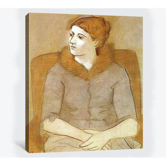 Pablo Picasso, Portrait of Olga - Canvas print - Zellart Canvas Prints 000Negative, 6171, ALL_Products