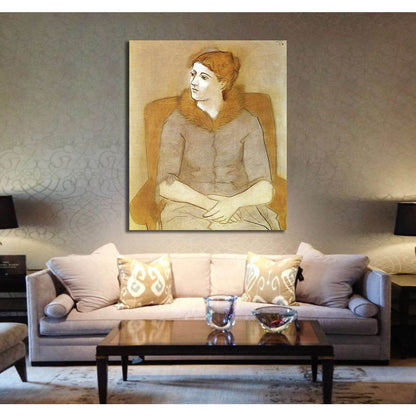 Pablo Picasso, Portrait of Olga - Canvas print - Zellart Canvas Prints 000Negative, 6171, ALL_Products