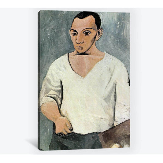 Pablo Picasso, Self-portrait with palette - Canvas print - Zellart Canvas Prints 000Negative, 6175, ALL_Products