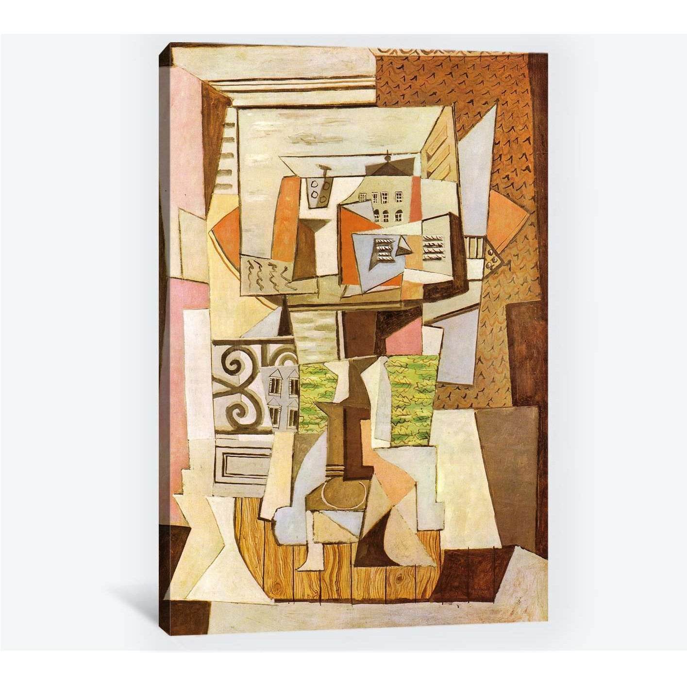 Pablo Picasso, Still Life on a table - Canvas print - Zellart Canvas Prints 000Negative, 6176, ALL_Products