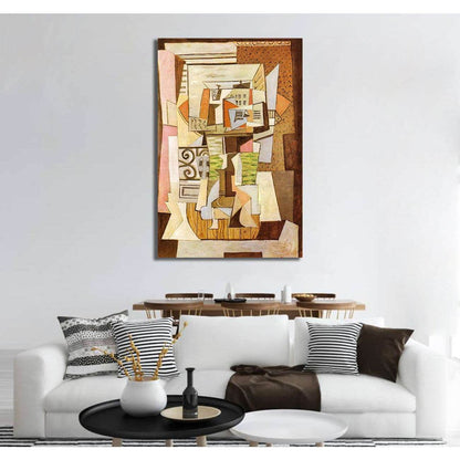 Pablo Picasso, Still Life on a table - Canvas print - Zellart Canvas Prints 000Negative, 6176, ALL_Products