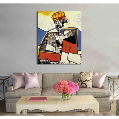 Pablo Picasso, The Smoker - Canvas print - Zellart Canvas Prints 000Negative, 6184, ALL_Products