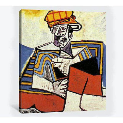 Pablo Picasso, The Smoker - Canvas print - Zellart Canvas Prints 000Negative, 6184, ALL_Products