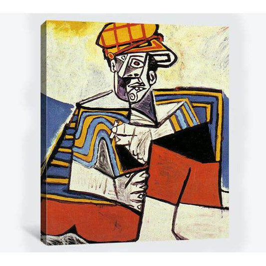 Pablo Picasso, The Smoker - Canvas print - Zellart Canvas Prints 000Negative, 6184, ALL_Products