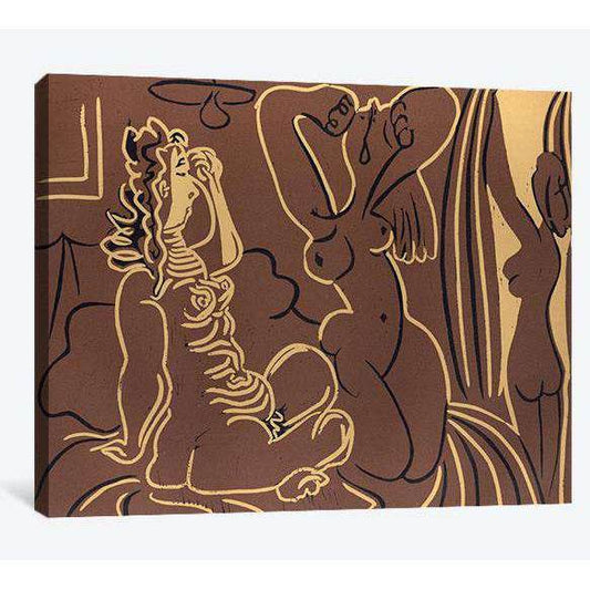 Pablo Picasso, Three women - Canvas print - Zellart Canvas Prints 000Negative, 6005, ALL_Products
