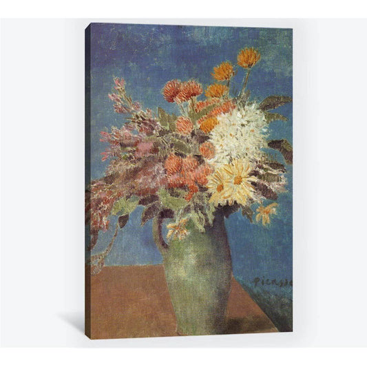 Pablo Picasso, Vase of Flowers - Canvas print - Zellart Canvas Prints 000Negative, 6190, ALL_Products