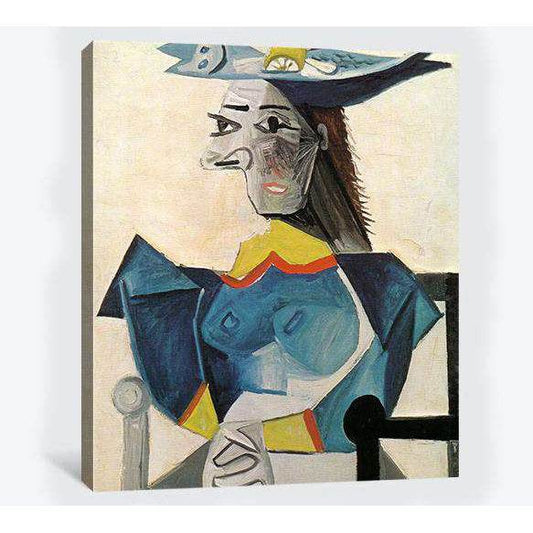 Pablo Picasso, Woman in a fish hat - Canvas print - Zellart Canvas Prints 000Negative, 6195, ALL_Products