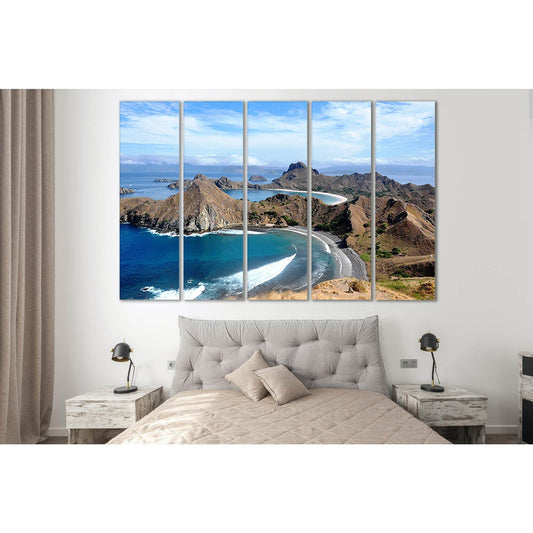 Padar Island Komodo Archipelago №SL201 Ready to Hang Canvas Print - Zellart Canvas Prints 0new, ALL_Products, Beach Ocean & Waves