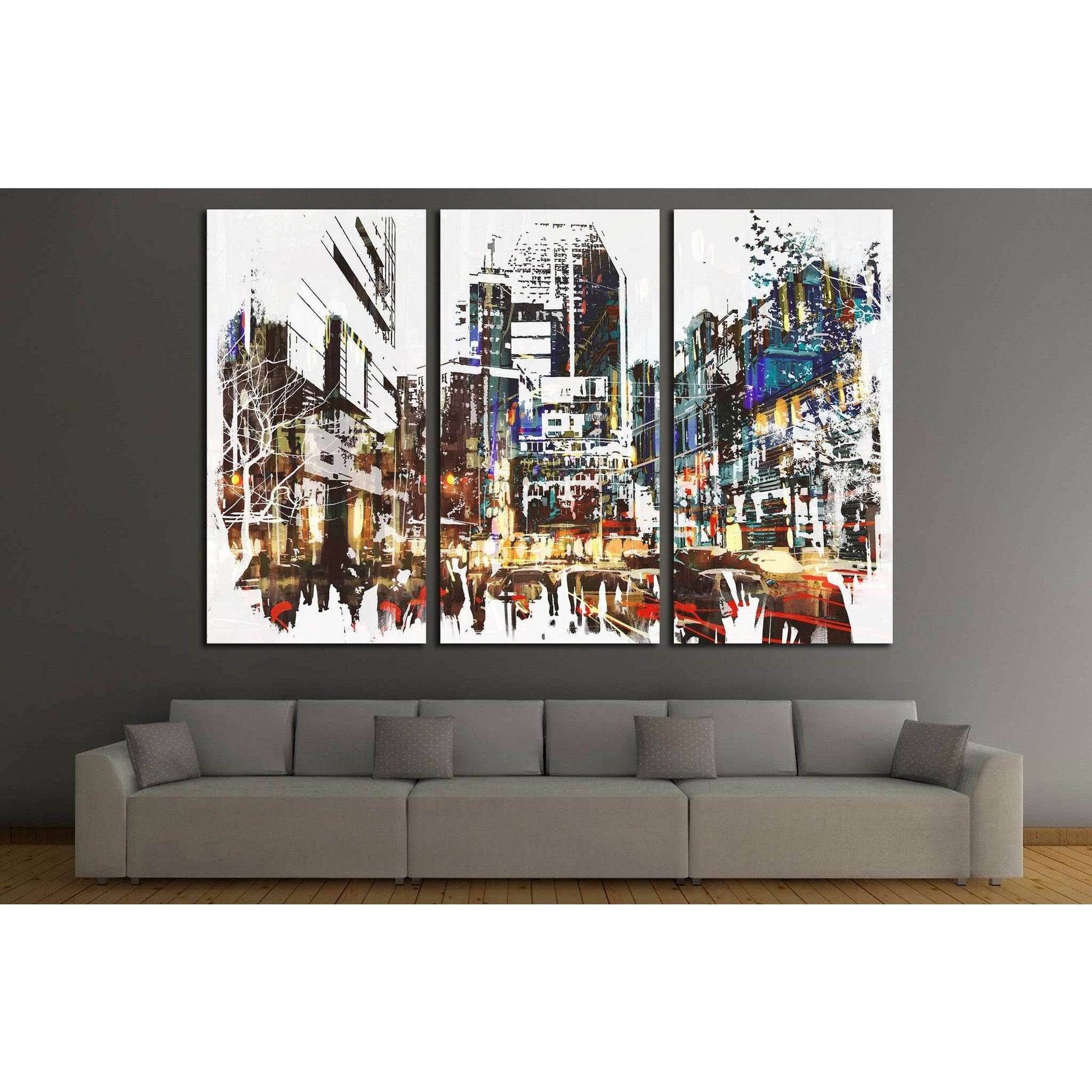 Painted City №534 Ready to Hang Canvas PrintCanvas art arrives ready to hang, with hanging accessories included and no additional framing required. Every canvas print is hand-crafted, made on-demand at our workshop and expertly stretched around 100% North