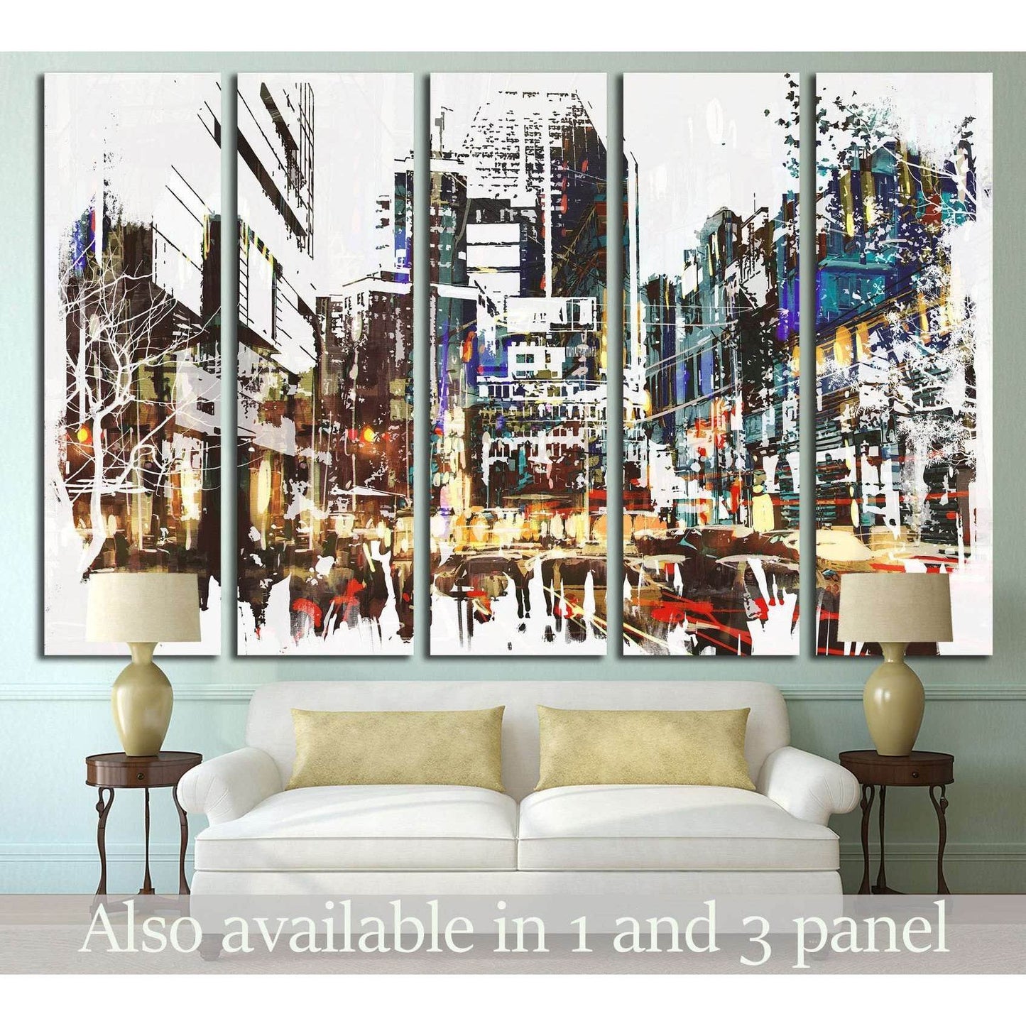 Painted City №534 Ready to Hang Canvas PrintCanvas art arrives ready to hang, with hanging accessories included and no additional framing required. Every canvas print is hand-crafted, made on-demand at our workshop and expertly stretched around 100% North