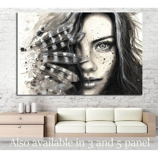 Painted Girl №722 Ready to Hang Canvas PrintCanvas art arrives ready to hang, with hanging accessories included and no additional framing required. Every canvas print is hand-crafted, made on-demand at our workshop and expertly stretched around 100% North