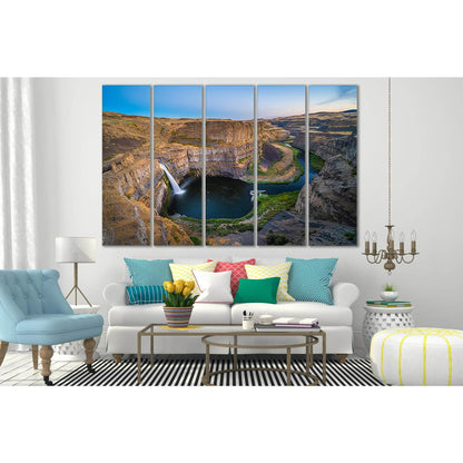 Palaus Waterfalls №SL470 Ready to Hang Canvas Print - Zellart Canvas Prints 0new, ALL_Products, Waterfall, Waterfall Wall Art