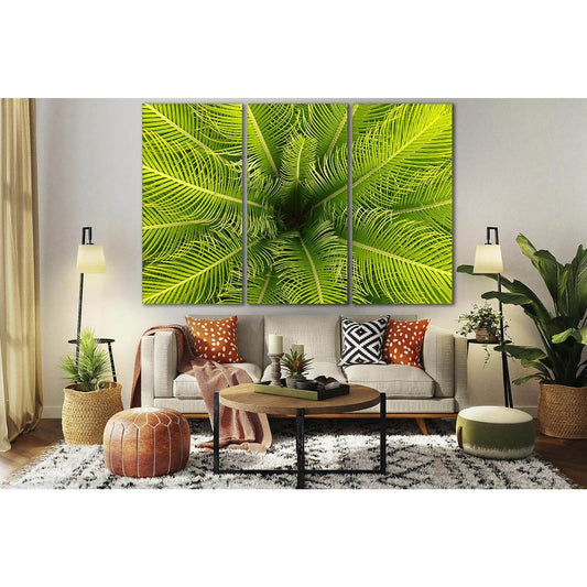 Palm Leaves Texture №SL1058 Ready to Hang Canvas Print - Zellart Canvas Prints 0new, ALL_Products, Trees Wall Art