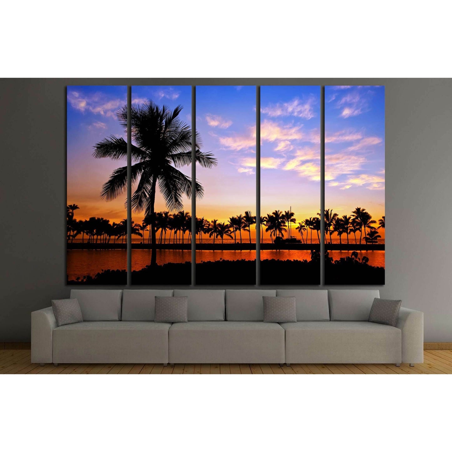 Palm tree silhouettes in Hawaii №2698 Ready to Hang Canvas PrintCanvas art arrives ready to hang, with hanging accessories included and no additional framing required. Every canvas print is hand-crafted, made on-demand at our workshop and expertly stretch