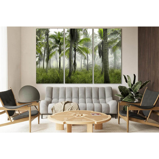 Palm Trees №SL504 Ready to Hang Canvas Print - Zellart Canvas Prints 0new, ALL_Products, Trees Wall Art