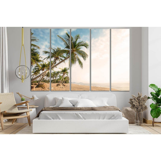 Palms On The Tropical Coast №SL1057 Ready to Hang Canvas Print - Zellart Canvas Prints 0new, ALL_Products, Trees Wall Art