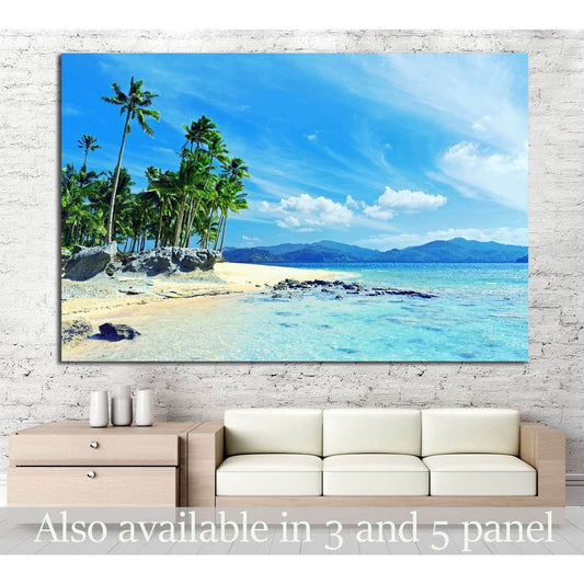 Paradise beach №1018 Ready to Hang Canvas Print - Zellart Canvas Prints ALL_Products, s-1018