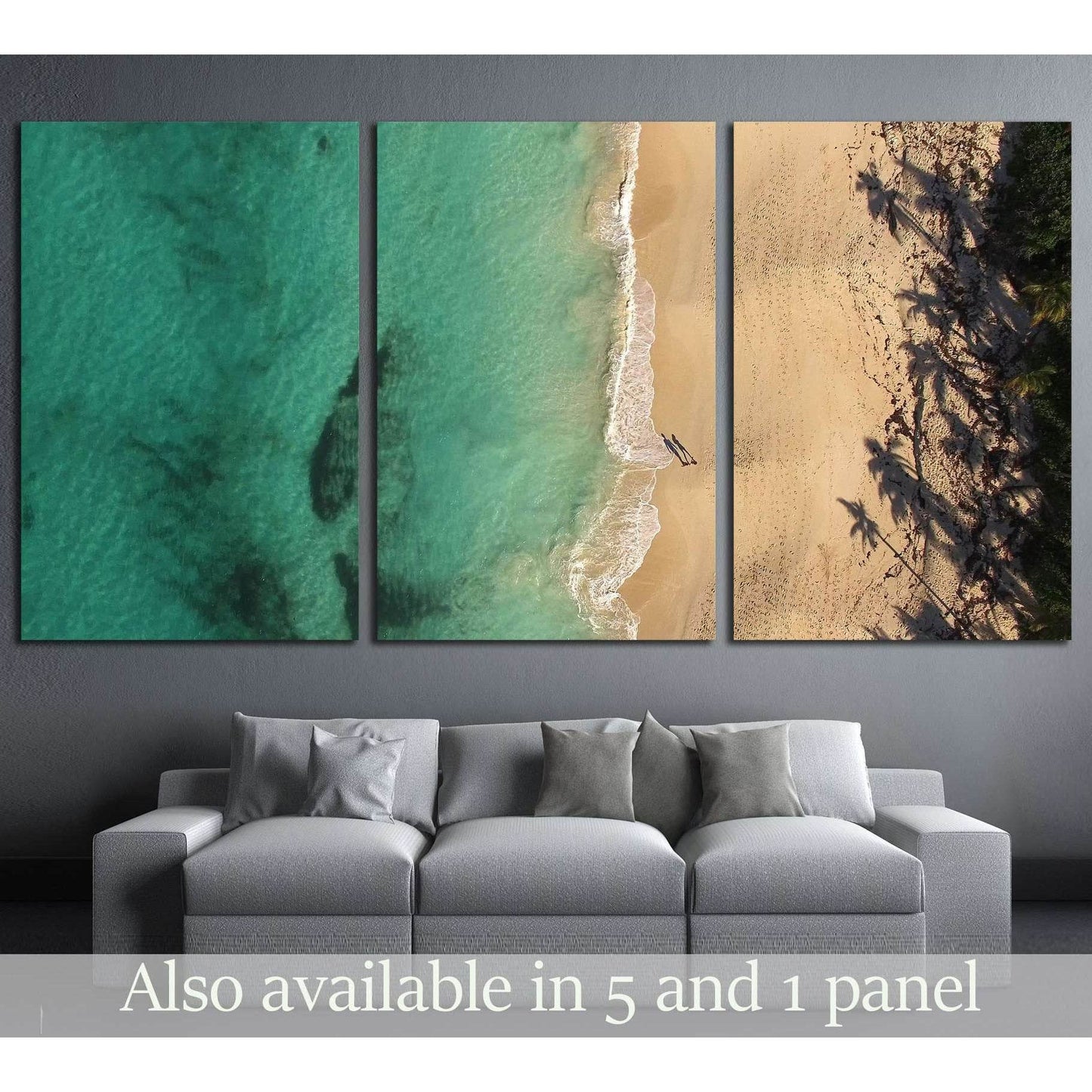 Paradise Beach, Bahamas №2516 Ready to Hang Canvas Print - Zellart Canvas Prints ALL_Products, s-2516