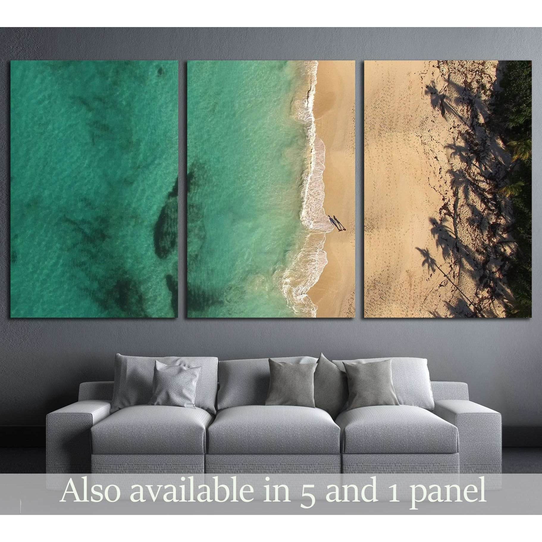 Paradise Beach, Bahamas №2516 Ready to Hang Canvas Print - Zellart Canvas Prints ALL_Products, s-2516