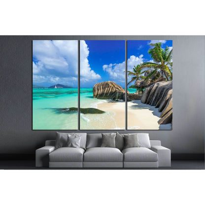 Paradise beach of Seychelles №3134 Ready to Hang Canvas PrintCanvas art arrives ready to hang, with hanging accessories included and no additional framing required. Every canvas print is hand-crafted, made on-demand at our workshop and expertly stretched