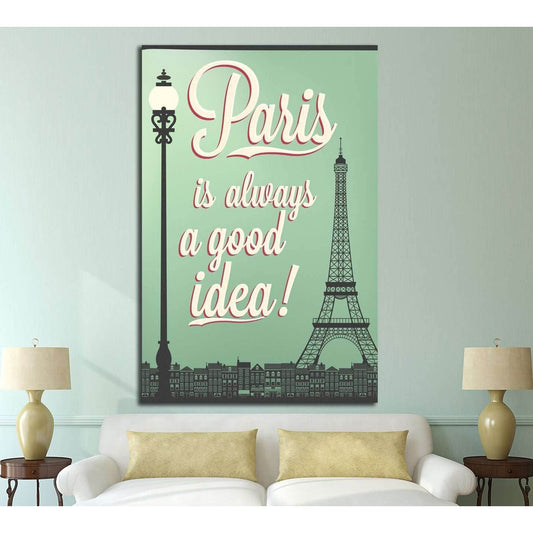 Paris №4527 Ready to Hang Canvas Print - Zellart Canvas Prints ALL_Products, s-4527