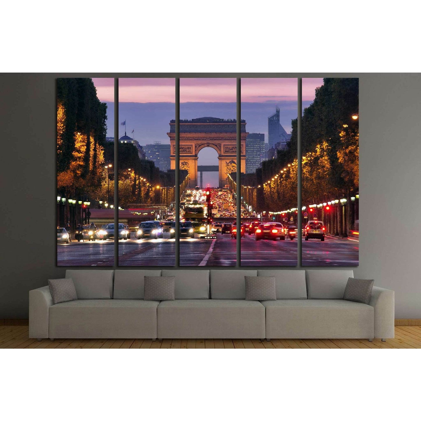 Paris, Champs-Elysees №772 Ready to Hang Canvas Print - Zellart Canvas Prints ALL_Products, s-772