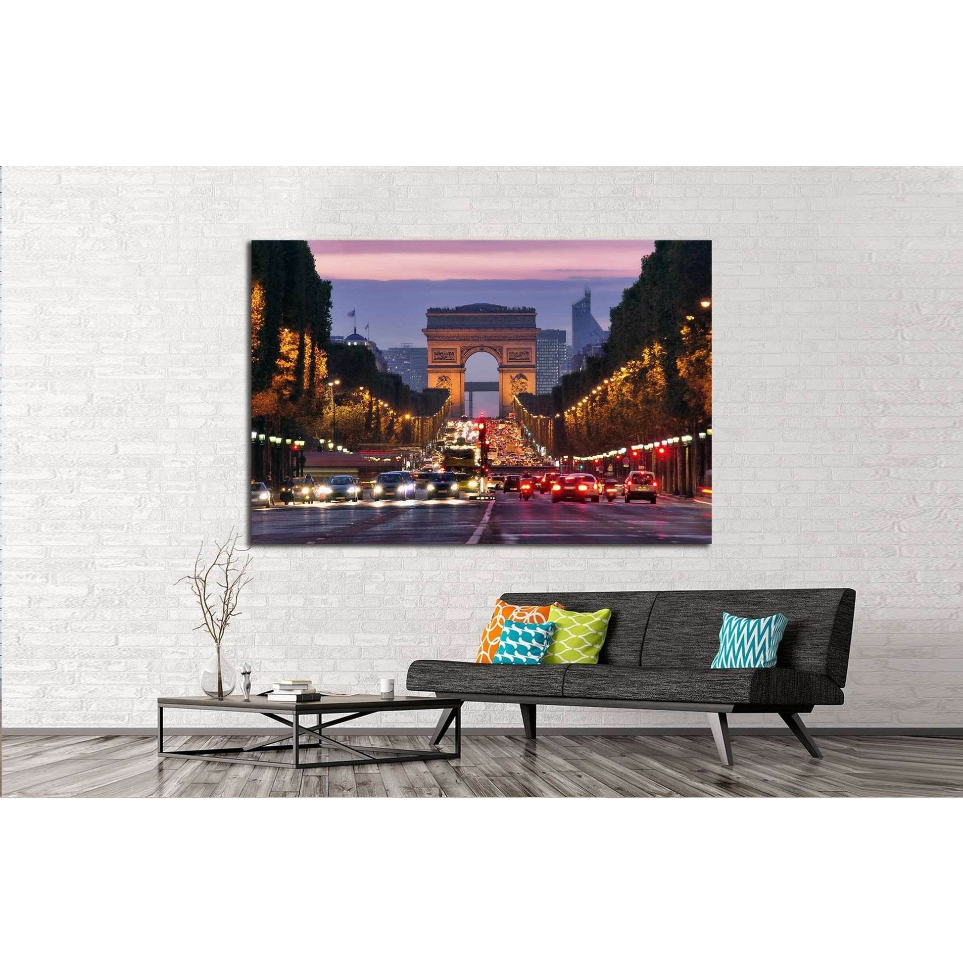 Paris, Champs-Elysees №772 Ready to Hang Canvas Print - Zellart Canvas Prints ALL_Products, s-772