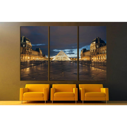 Paris, France, Louvre Museum №1273 Ready to Hang Canvas Print - Zellart Canvas Prints ALL_Products, s-1273
