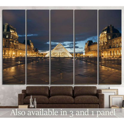 Paris, France, Louvre Museum №1273 Ready to Hang Canvas Print - Zellart Canvas Prints ALL_Products, s-1273