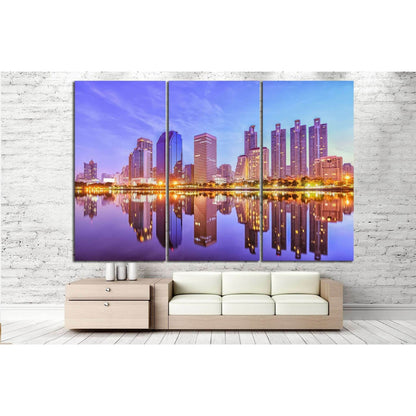 Park at Bangkok №826 Ready to Hang Canvas Print - Zellart Canvas Prints ALL_Products, s-826