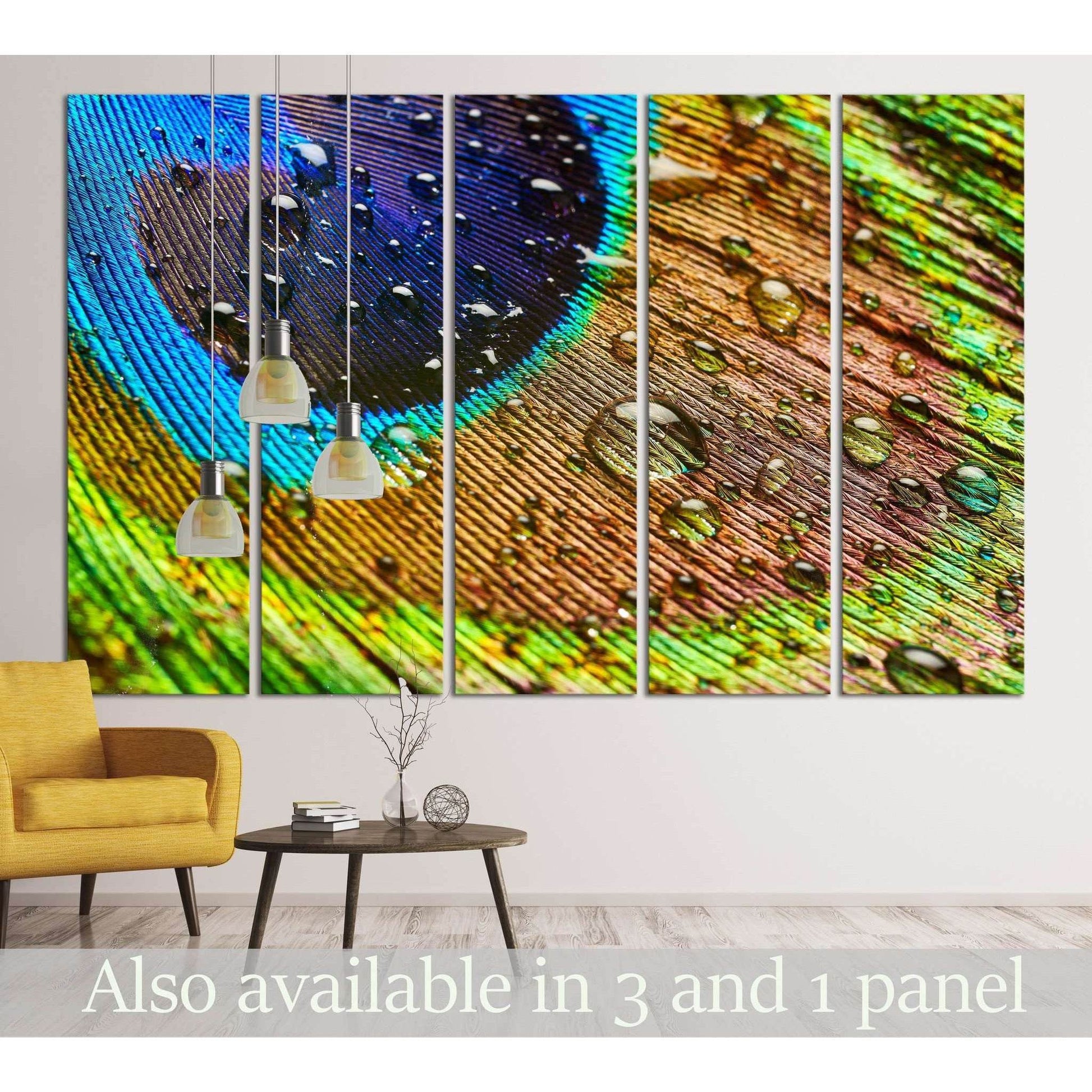 Peacock Feathers №3023 Ready to Hang Canvas PrintCanvas art arrives ready to hang, with hanging accessories included and no additional framing required. Every canvas print is hand-crafted, made on-demand at our workshop and expertly stretched around 100%