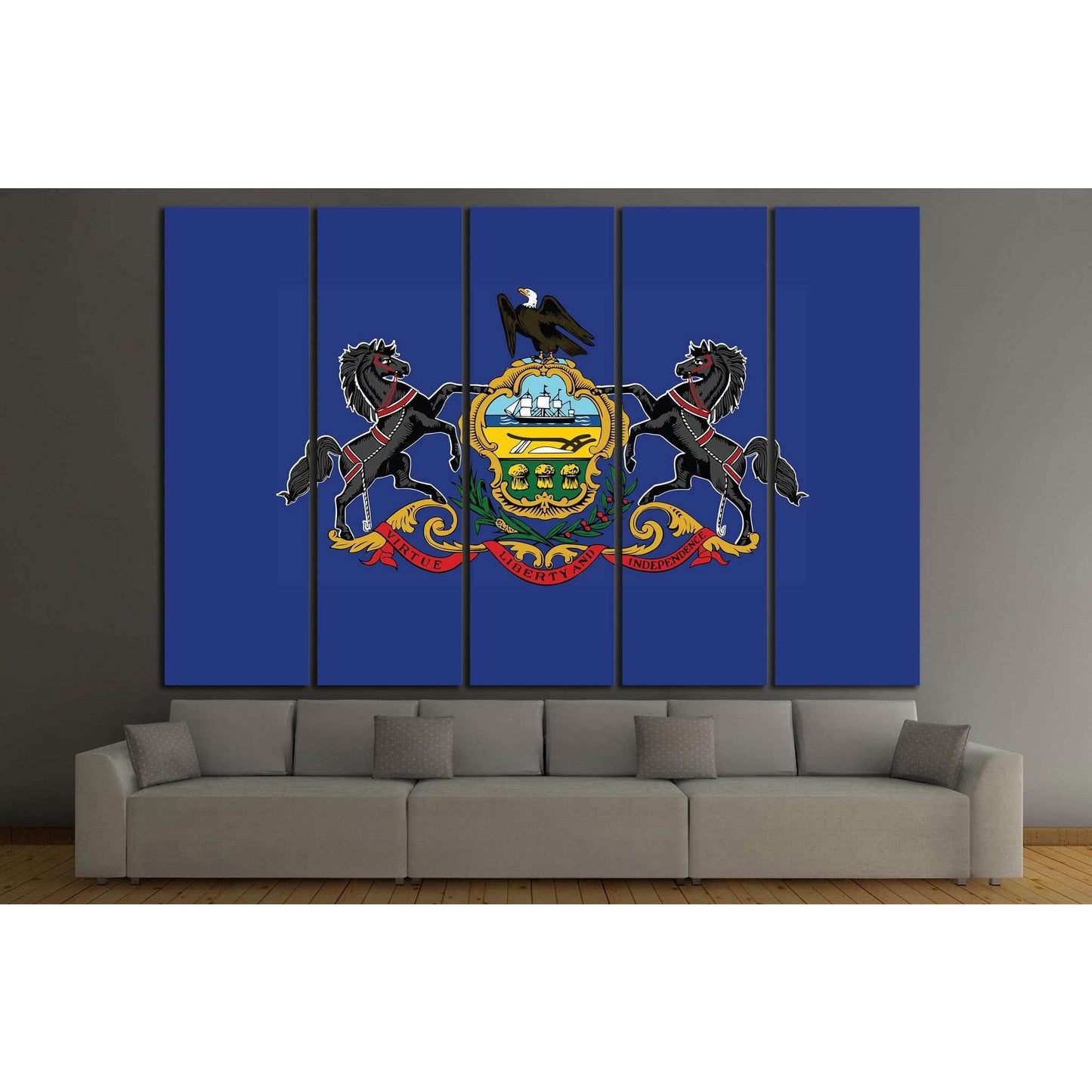 Pennsylvania №684 Ready to Hang Canvas PrintCanvas art arrives ready to hang, with hanging accessories included and no additional framing required. Every canvas print is hand-crafted, made on-demand at our workshop and expertly stretched around 100% North