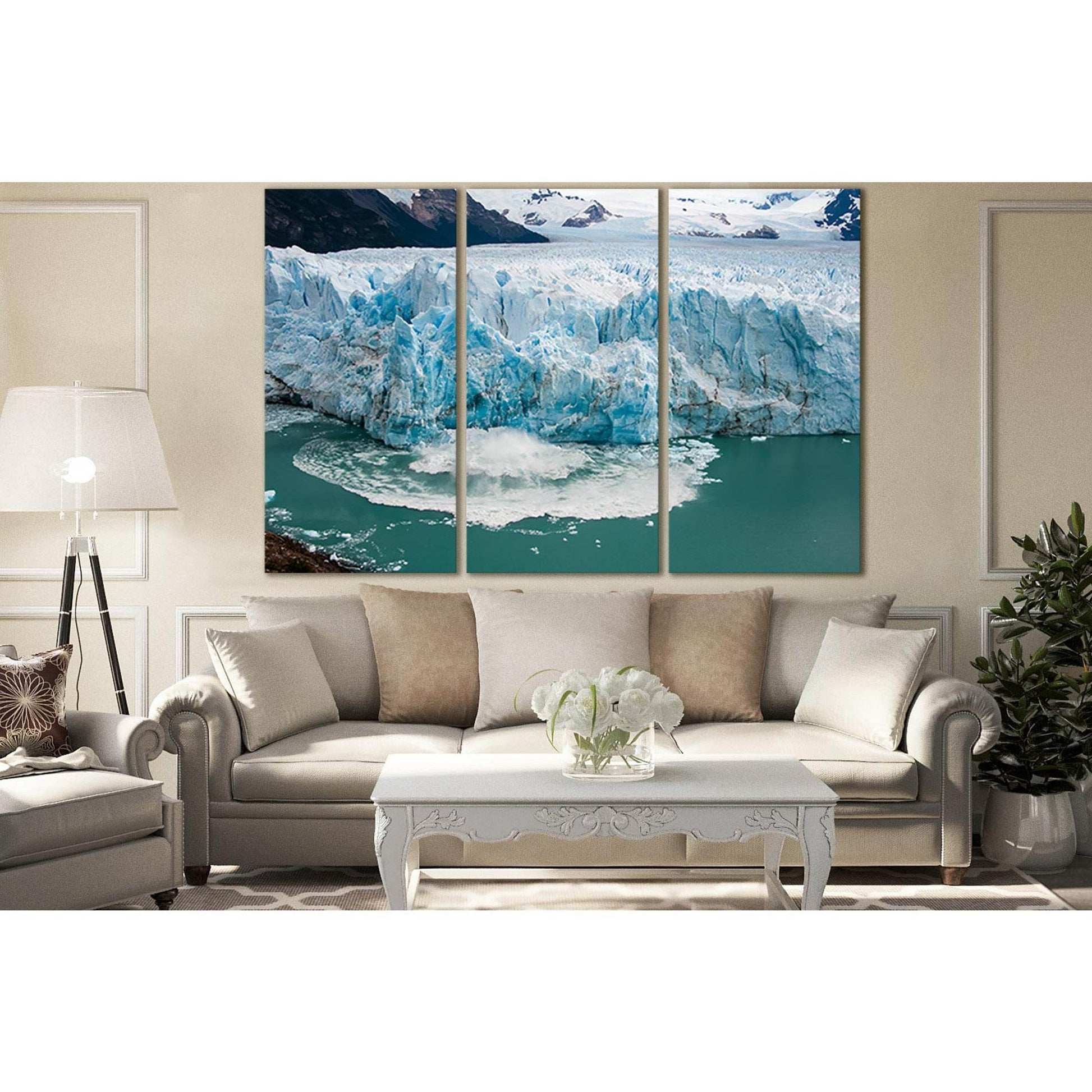 Perito Moreno Glacier El Calafate №SL1344 Ready to Hang Canvas Print - Zellart Canvas Prints 0new, ALL_Products, Glacials