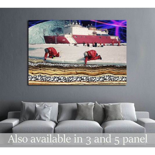 petrography research on europa (Eugenia Loli) №3406 Ready to Hang Canvas Print - Zellart Canvas Prints ALL_Products, s-3406