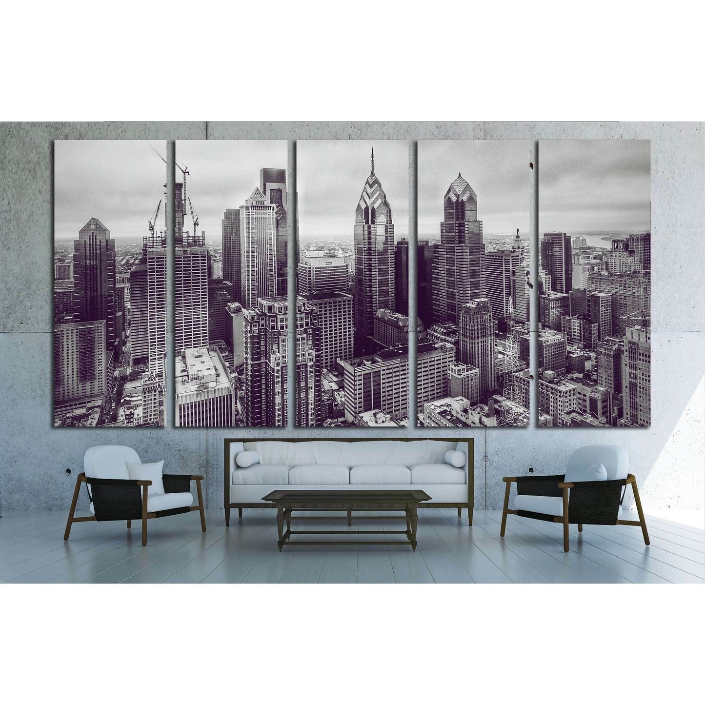 Philadelphia №2088 Ready to Hang Canvas PrintCanvas art arrives ready to hang, with hanging accessories included and no additional framing required. Every canvas print is hand-crafted, made on-demand at our workshop and expertly stretched around 100% Nort