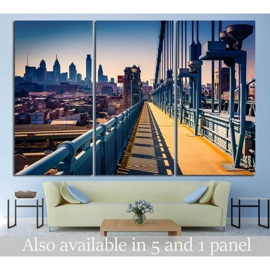 Philadelphia, Pennsylvania №888 Ready to Hang Canvas Print - Zellart Canvas Prints ALL_Products, s-888